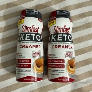 2 KETO slim fast creamers MCT ketogenic diet